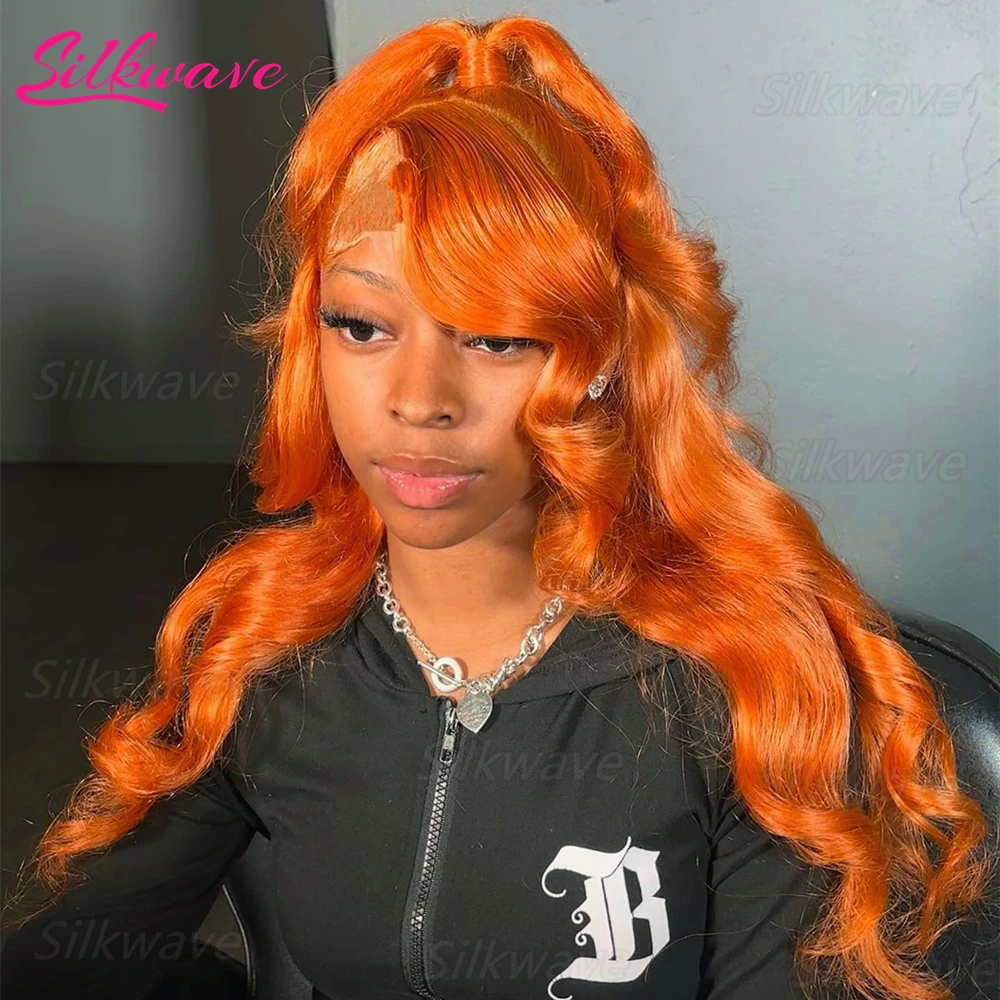 الزنجبيل البرتقالي 13x6 Hd الدانتيل الباروكات الأمامية شعر الإنسان 200% الكثافة الجسم موجة الدانتيل شعر مستعار أمامي 350 الباروكات الملونة قبل قطعها للنساء
