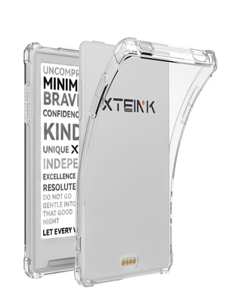 1-2 Stück für Xteink X4 Pro X3 Weiche TPU-Hülle Transparente Silikonhülle für XteinkX4 X4Pro X3 Klare Anti-Sturz-Schutzhülle