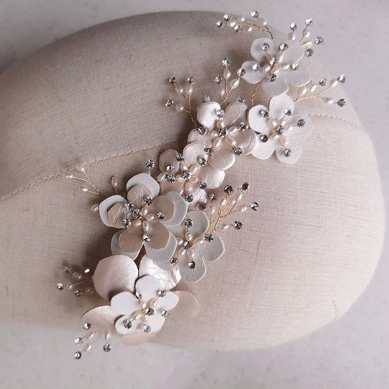 

Женский гребень для волос с жемчужинами, золотого цвета