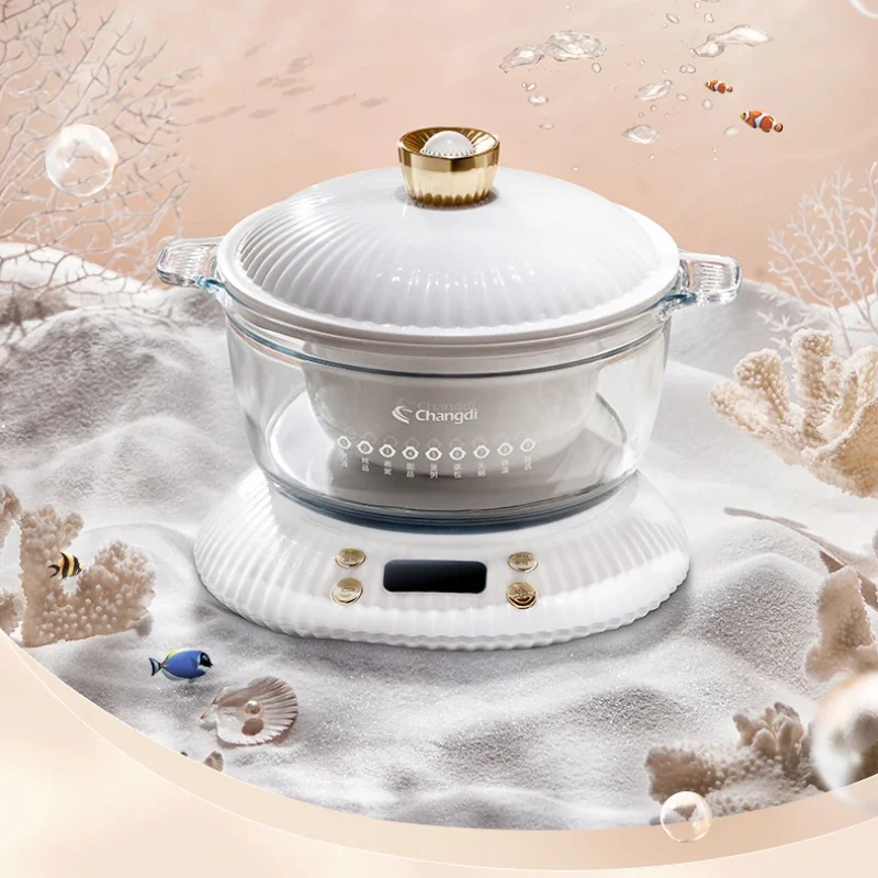 220V Health Pot Electric Stew Pot Household Porridge Artifact Ceramic Soup Bird's Nest Stew Pot Cuisine Intelligente