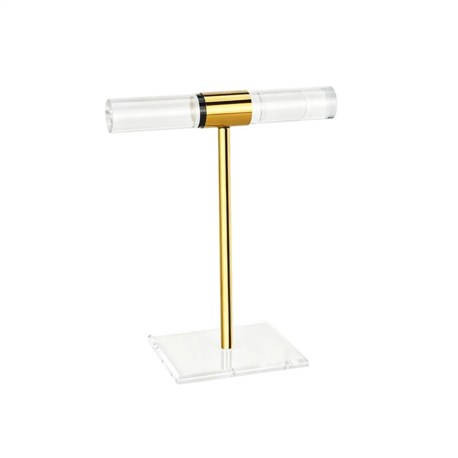 Jewelry Holder Display Stand Acrylic and Stainless Steel for Necklace Bracelet Watch Organizer Clear Fixture for Fair