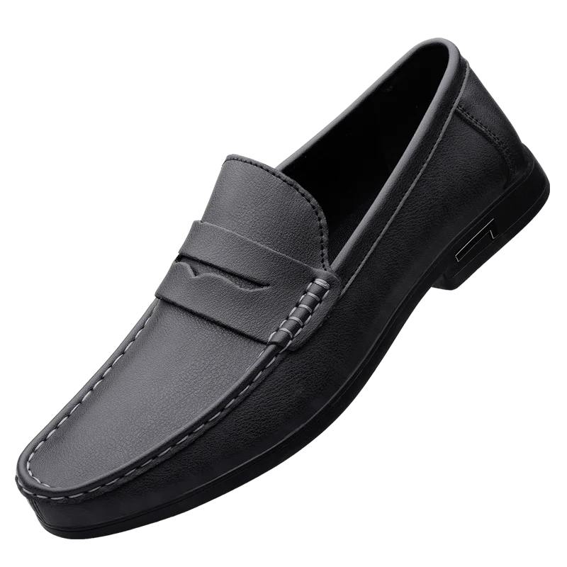 Hot Fashion Mens Leather Shoes New Arrival Casual Shoes Business Men Slip-on Shoes All-Match Loafers Handmade Driving Flats