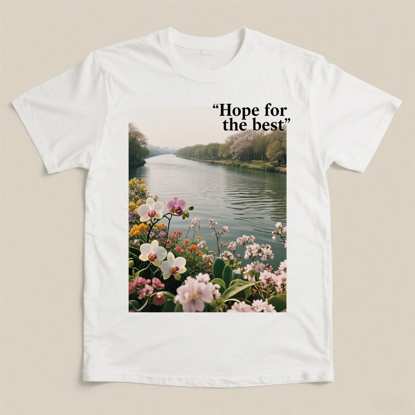 

Flower Graphic Printing Summer Luxury Brand Pure Cotton Men's and Women's T-shirt Short Sleeve Street Fashion Trend Clothing