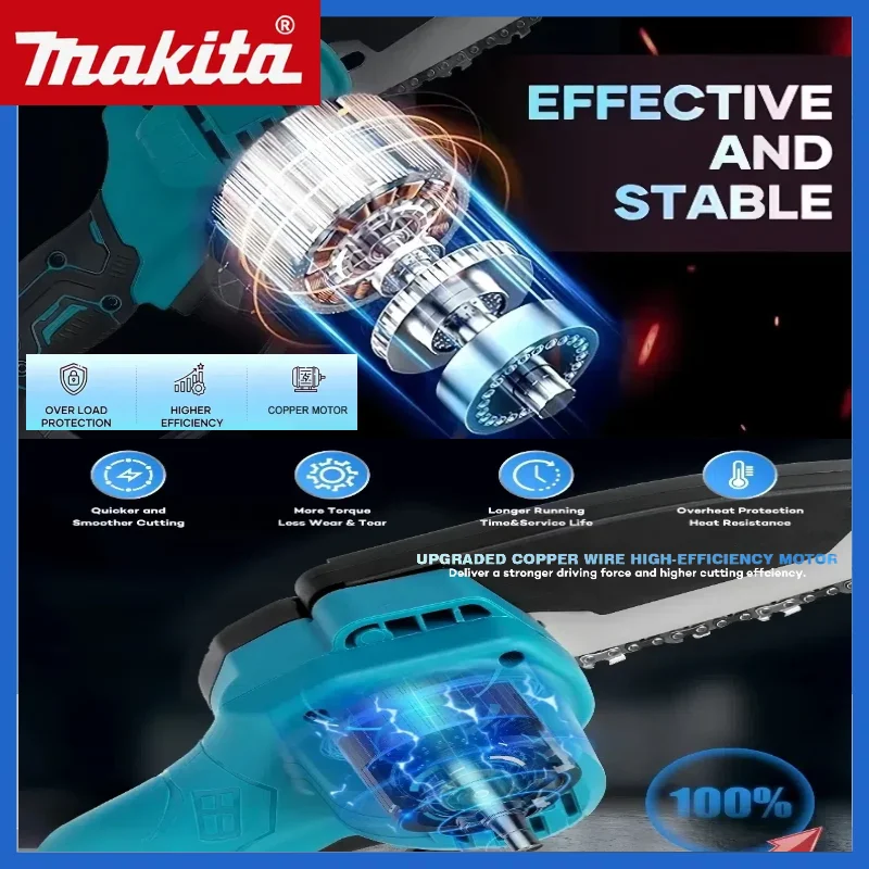 منشار ماكيتا الأصلي الصغير 18 فولت النجارة مع منشار كهربائي صغير محمول باليد 6 بوصة منشار سلسلة صغير محمول