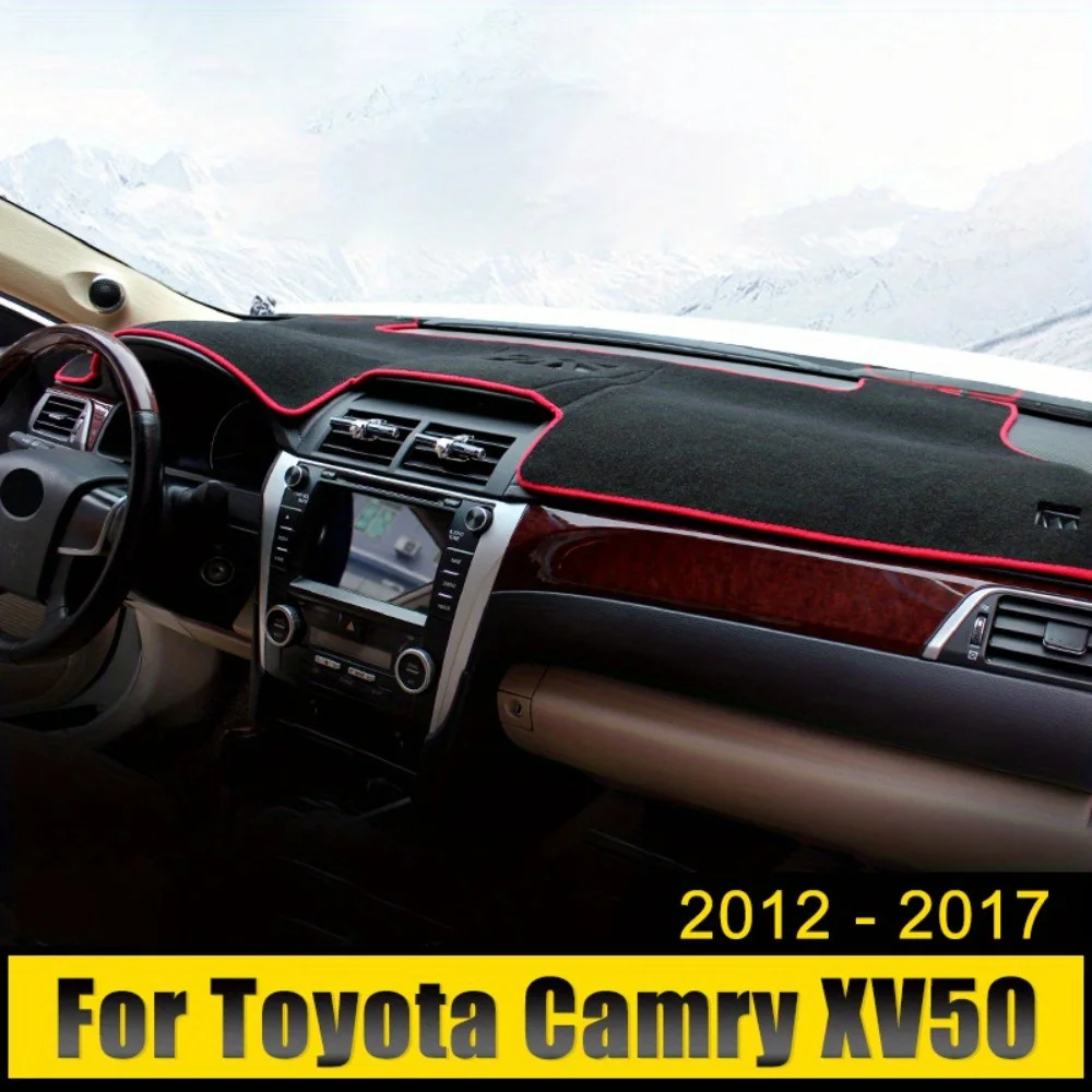 For Toyota For Camry 50 XV50 2012 2013 2014 2015 2016 2017 Car Dashboard Cover Mat Sun Shade Cover view 2