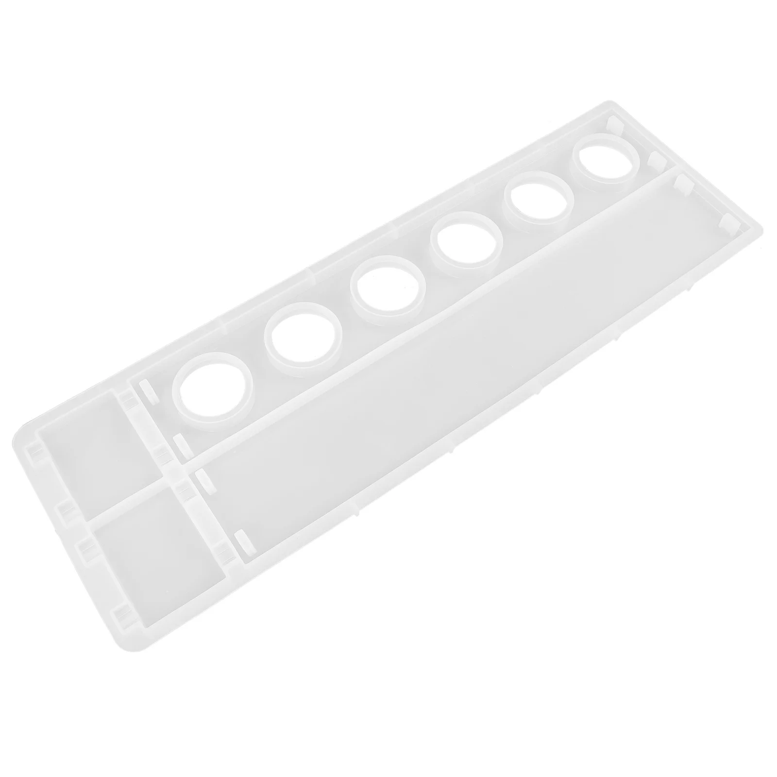 

Silicone Cup Holder Mold 6-Cavity DIY Casting Tray Easy Clean Non-Deformable Craft Tool for Clutter-Free Workspace Epoxy