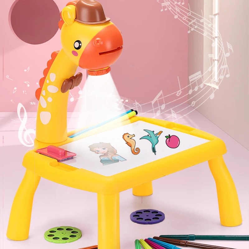 Kinderen Led Projector Tekening Tafel Speelgoed Kunst Tekentafel Schilderij Set Draagbare Educatieve Leermiddelen Speelgoed Geschenken Schilderen