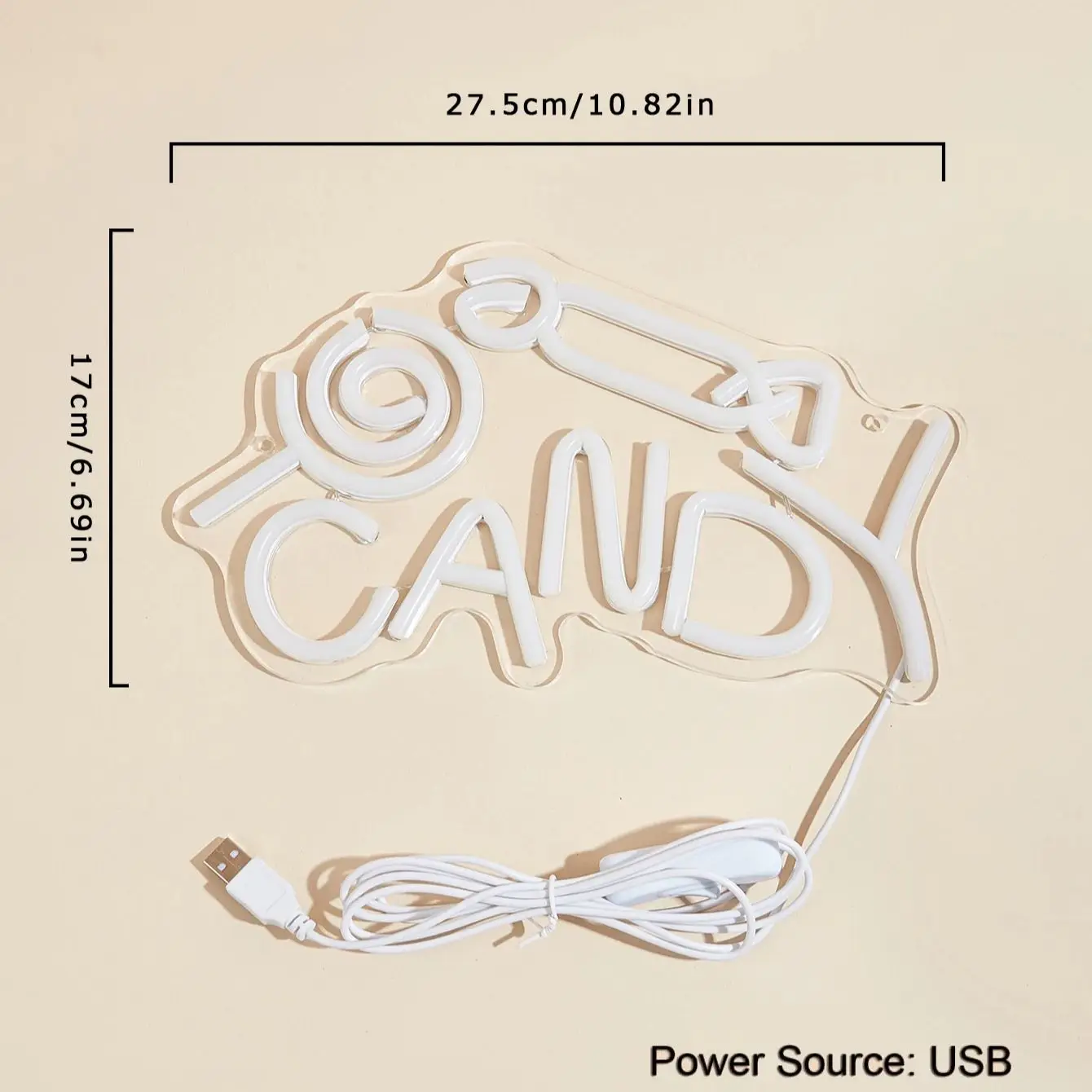 تشي شراء LED النيون الحلوى USB بالطاقة النيون علامات مصباح ديكور علامات هدية عيد ميلاد جدار الفن لغرفة النوم بار متجر #2