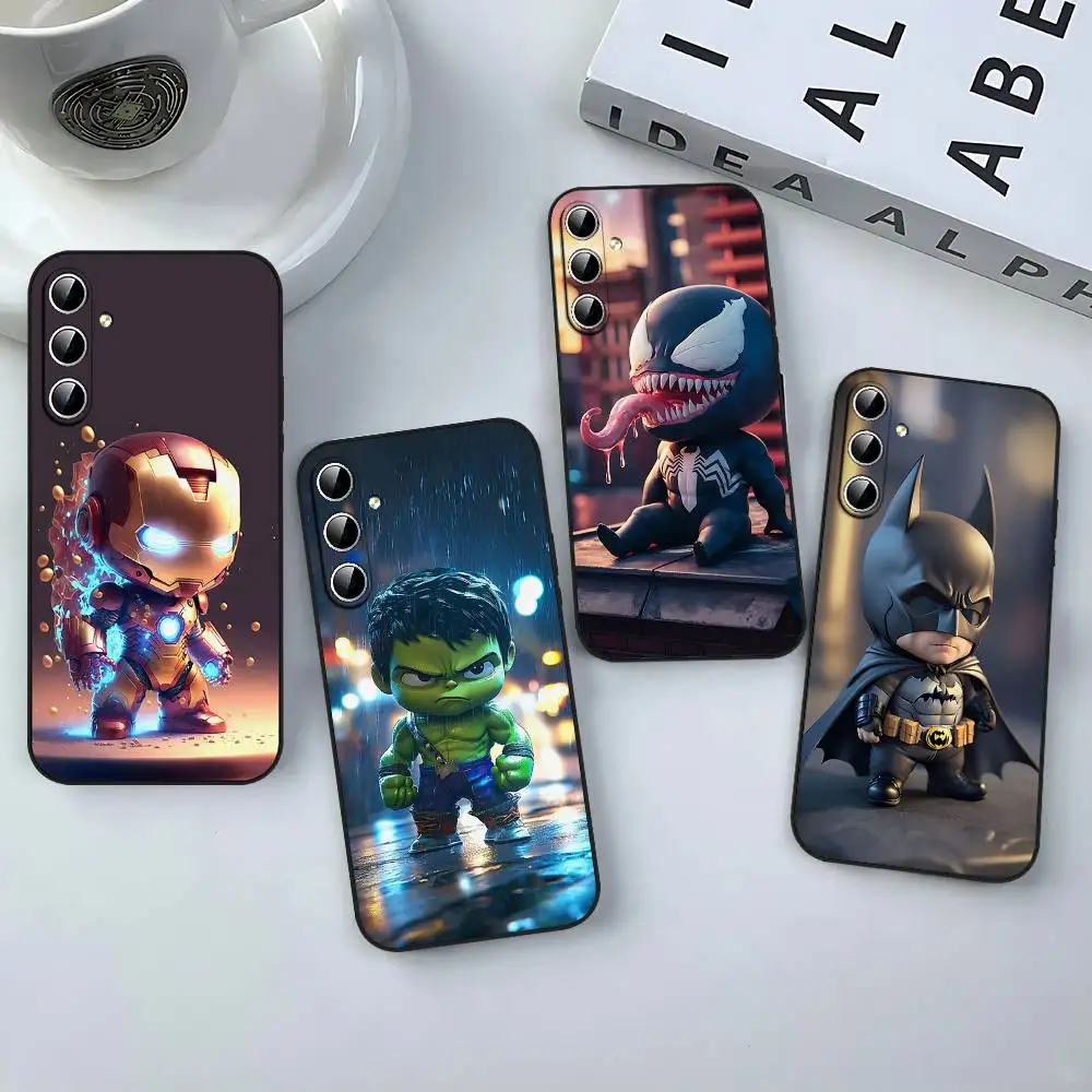 

Cute A-Marvel Man-S Phone Case For Samsung S24/S25/S22 S30/A51 52/Lite/Ultra/5G/Plus/FE - Slim Shockproof Black Protection