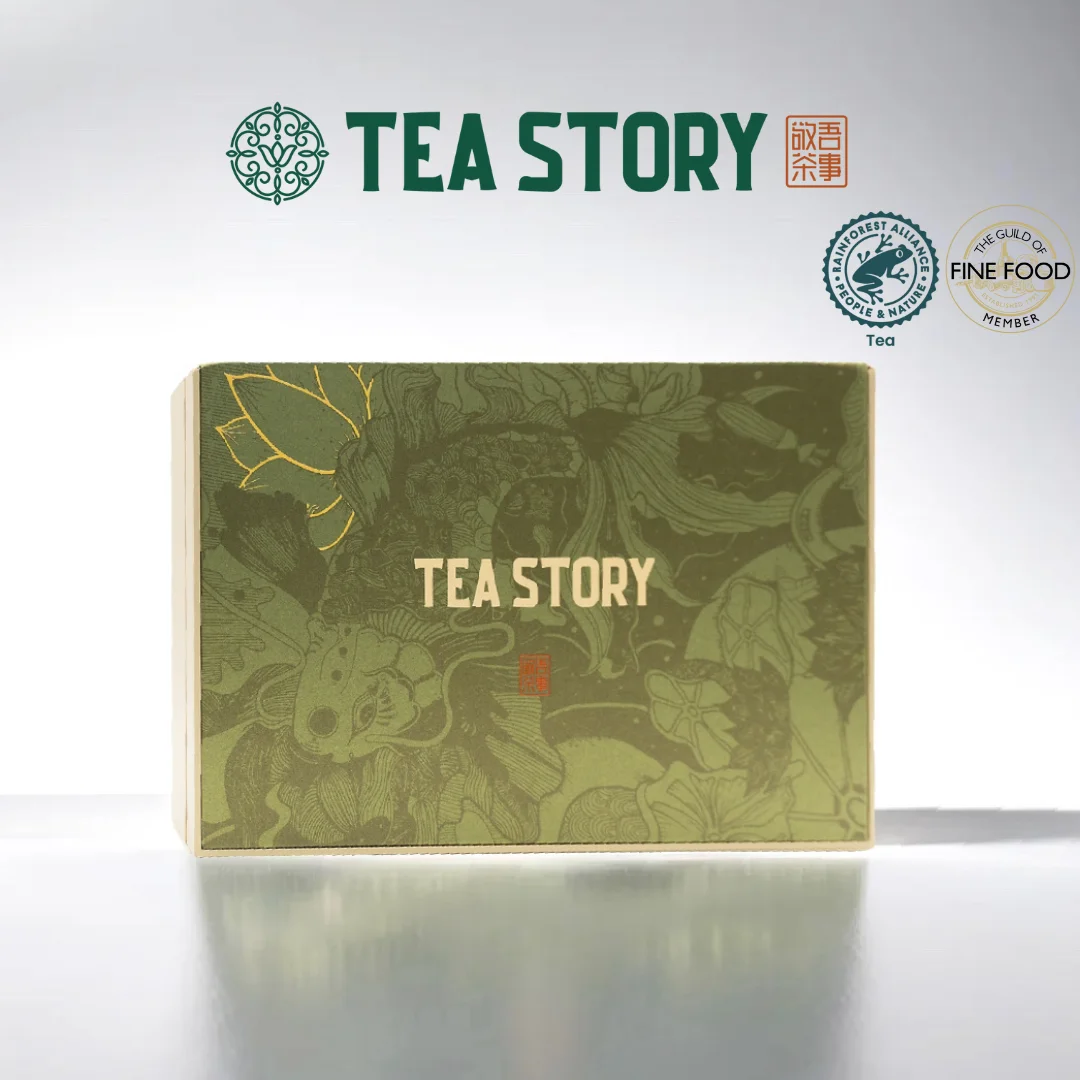 Tea Story Old Fir Narcissus [Digestive Aid] Rock Tea Mineral Sweetness, Wuyi Mountain Loose Leaf Luxury Gift Box 12 Tins×16g
