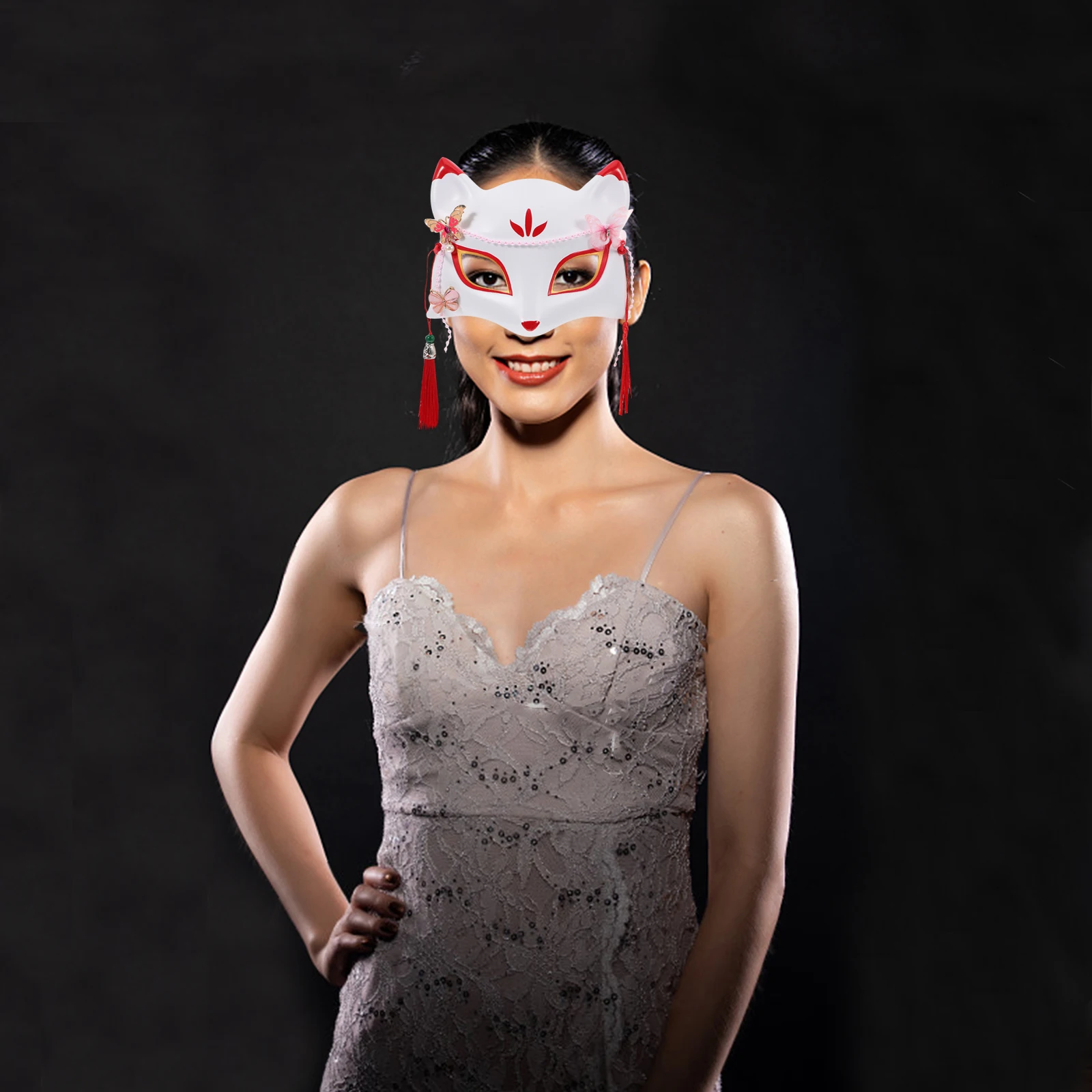 

Face Creative Cosplay Party For Halloween Halloween Animals Mask Costume Animal Design Plastic Mask Decor