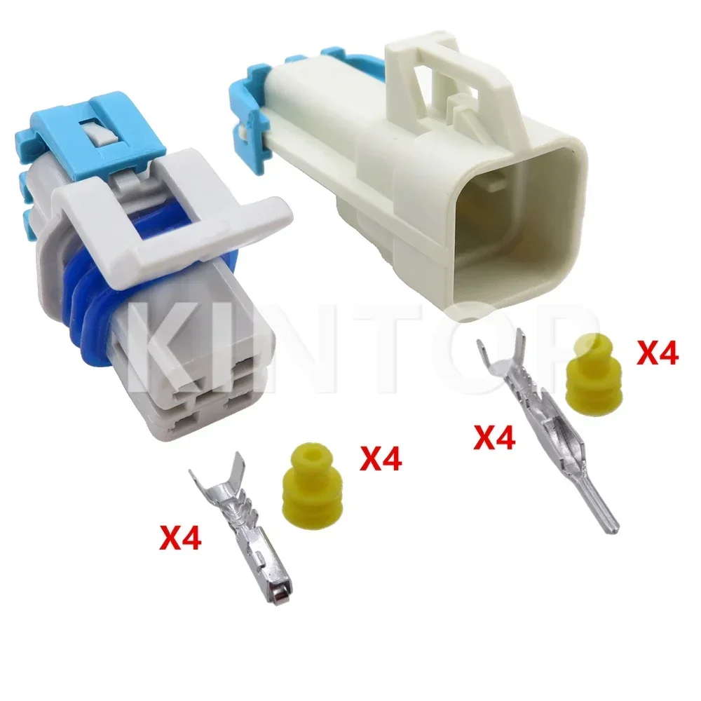 1 Set 4 Pins 15326423 12176896 LS2 AC Assembly Automotive Plastic Housing Connector with Wires Auto Oxygen Sensor Wire Sockets