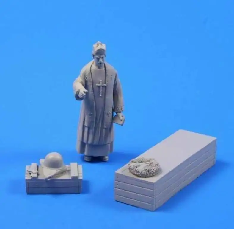 1:35 Ratio Die-cast Resin  Pastor Missionary Needs Self-assembly And Coloring