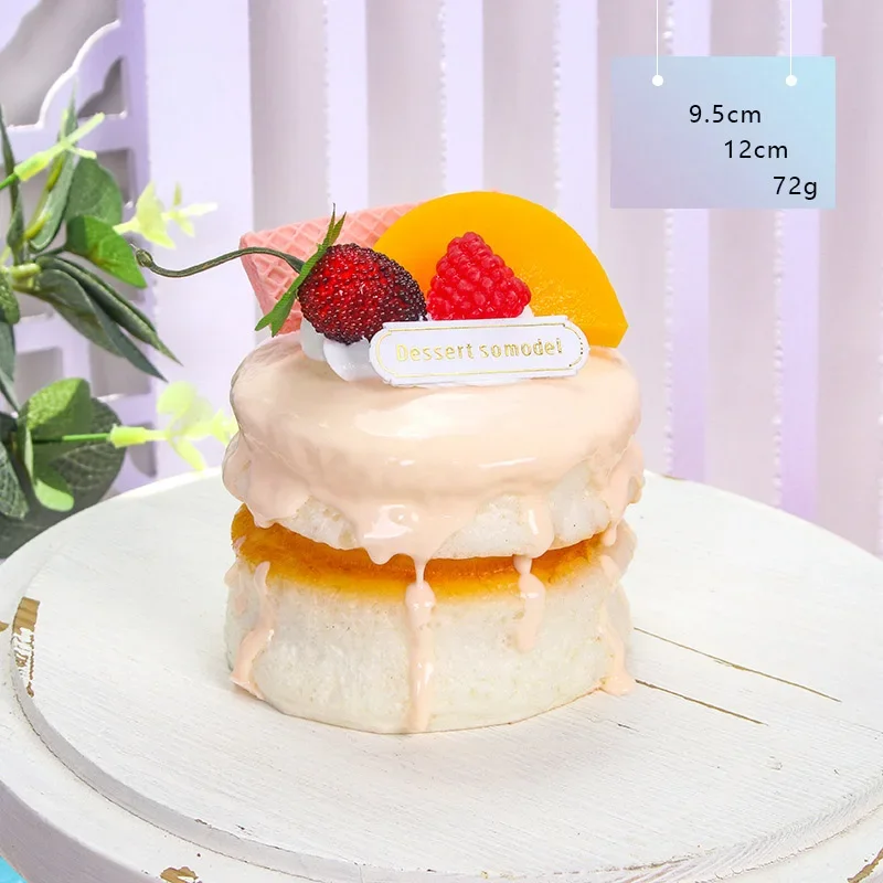1PC Artificial Cake Dessert Fake Food Decoration Photography Pro Food Simulation Cake Model Tea Table Decoration