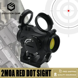 New Evolution Gear 2MOA Red Dot Reflex Sight 1x20m for Hunting Airsoft Rifles with Leap Mounts with Full Markings