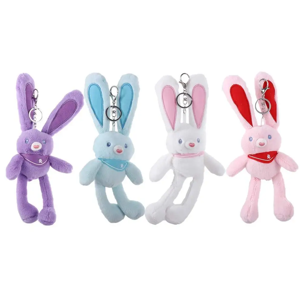 

Trinket Pulling Rabbit Keyring Schoolbag Pendant Plush Rabbit Keychain Key Chain Pulling Rabbit Plush Toy Stuffed Animal Toys