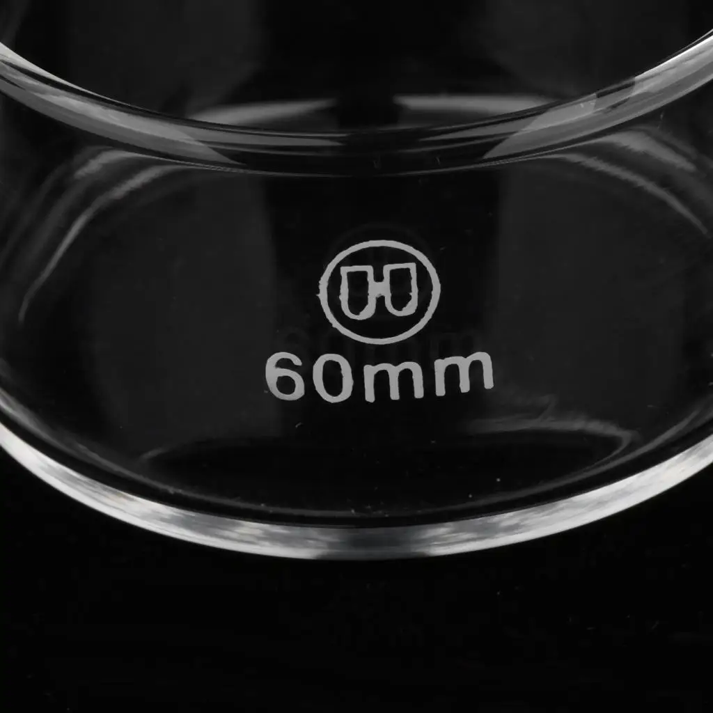 Large Clear Borosilicate Glass Crystallizing Dish Reusable Cylindrical Storage Vessel for Scientific Research and Cooking