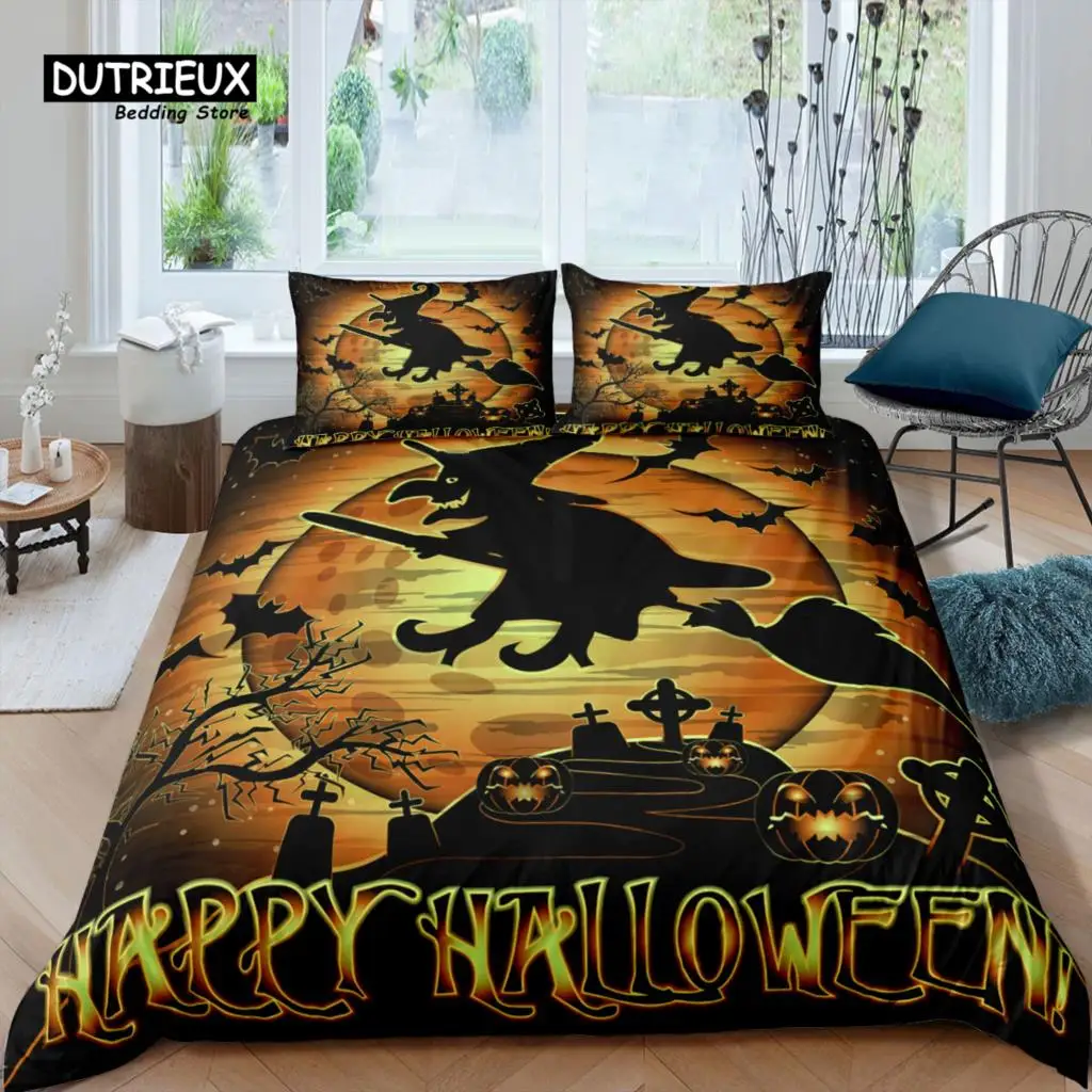 

Home Living Luxury 3d Halloween Bedding Set Duvet Cover Set Pillowcase Kids Bedding Set Queen and King EU/US/AU/UK Size