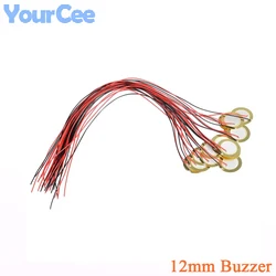 50pcs/10pcs 12mm Copper Piezo Disc 0.33mm Thickness for Buzzer Pressure Sensor Speaker DIY Electronic