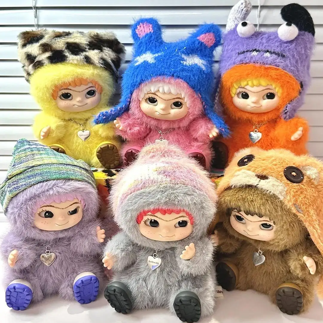 Wakuku Fox Bunny Trick or Treat‌ Series Cute Action Figure Mystery Plush Doll Bag Keychain Pendant Fuzzy Trendy Fun Party Gift