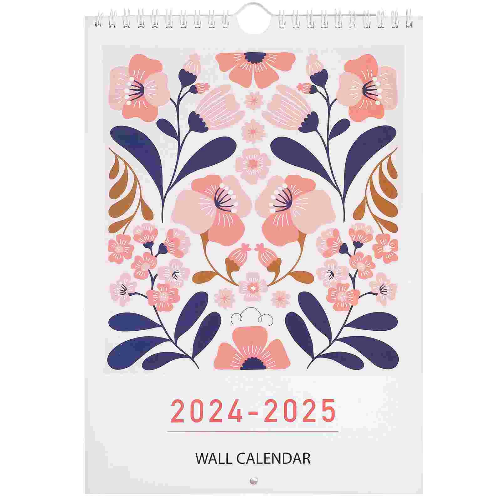 Abstract Wall Calendar Hanging Decorative Large Office Paper 2024 For Classroom