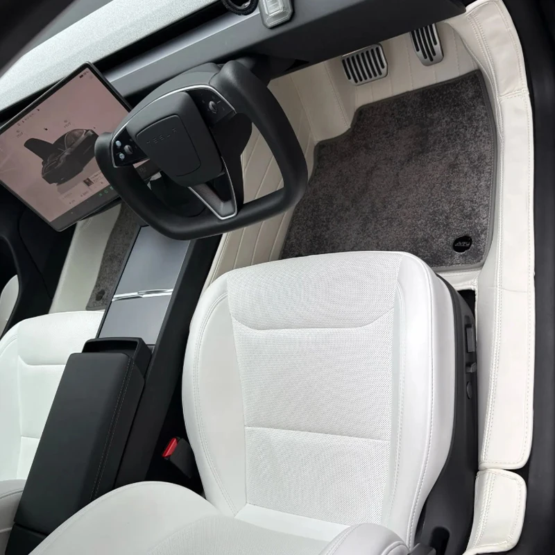 For 2025 2026 Tesla Model Y Juniper Right Hand Drive Custom Fit Car Floor Mat Double Layers Front Rear AU UK JP Versions