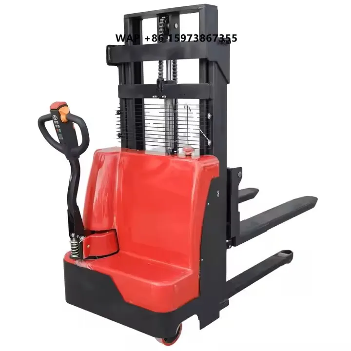 

New 1500kg 2000kg Electric Stacker Small Forklift High Efficiency Energy Saving Narrow Aisle Handling Equipment CE Certified
