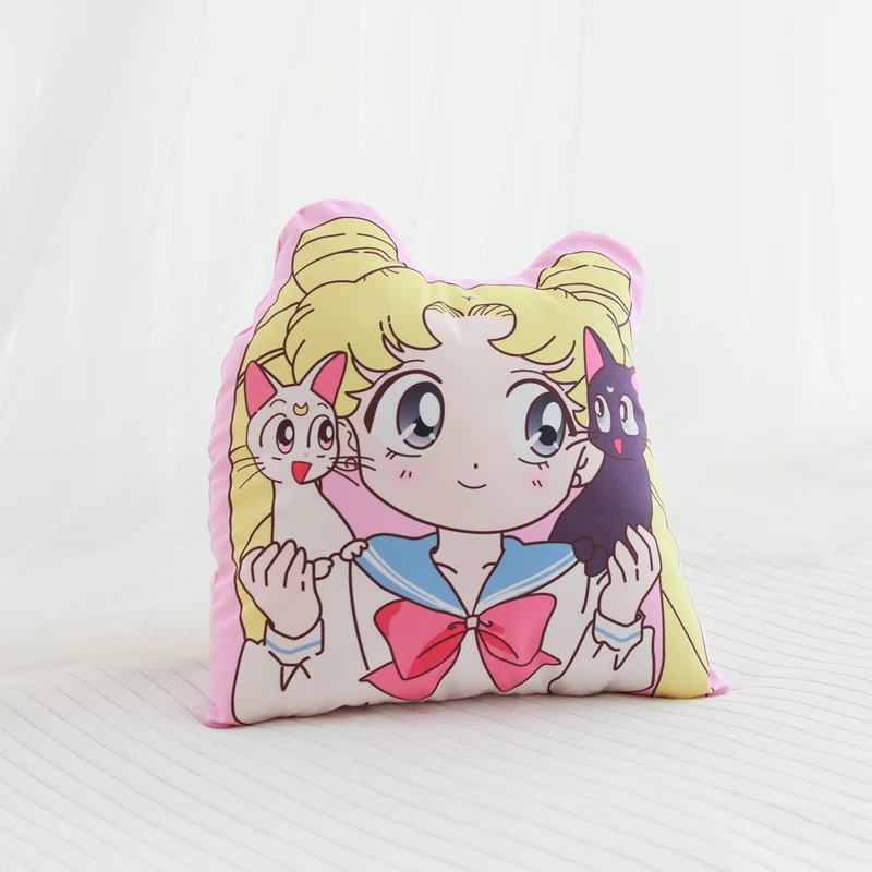 Anime Sailor Moon Pluche Kussens Cartoon Afbeelding Gedrukt Gevulde Kawaii Room Decor Meisjesachtig Sofa Kussen Prachtige Gift Voor Meisjes