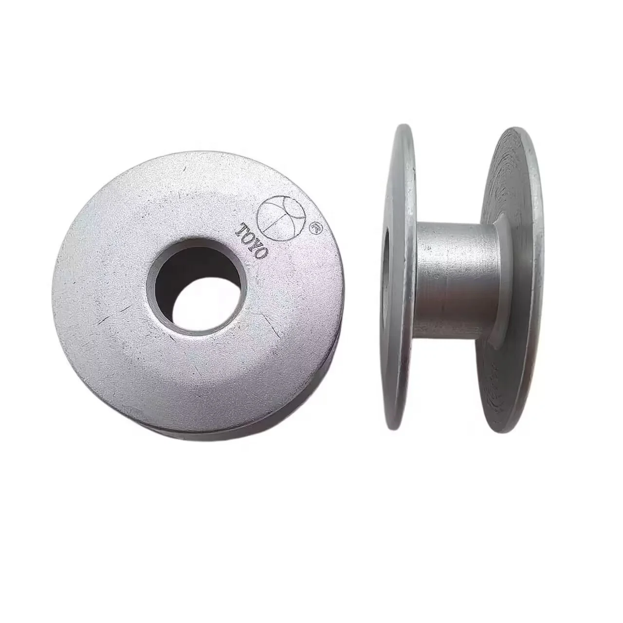 High Quality TOY Bobbin 21MM 1 Times Computer Inclined Plane Embroidery Machine Spare Parts Aluminum Bobbin 272152A