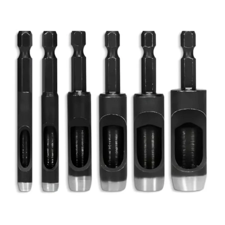 Leather Hole Punch Tool Set with 6 Pcs Drill Bits in Sizes 3 16 1 4 5 16 3 8 7 16 1 2 HighPrecision Leather Punch Tool for Craf