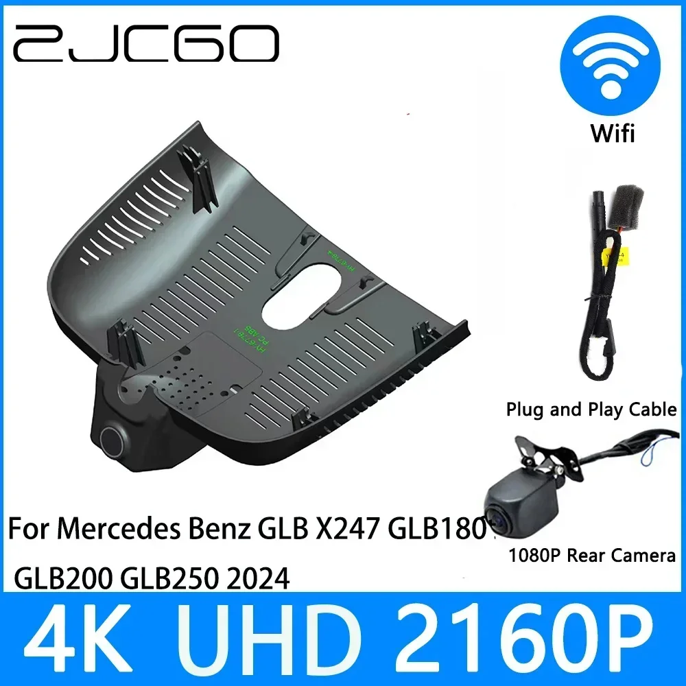 ZJCGO Dash Cam 4K UHD 2160P Car Video Recorder DVR Night Vision for Mercedes Benz GLB X247 GLB180 GLB200 GLB250 2024