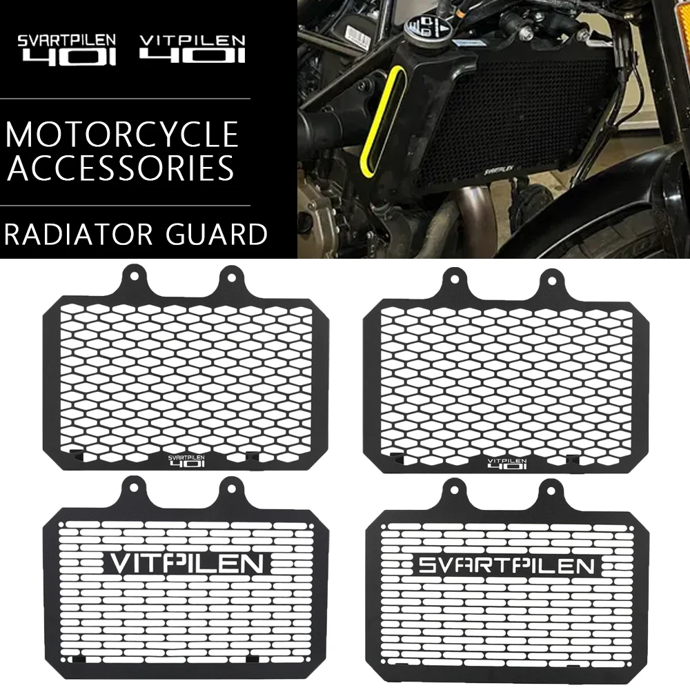 

Motorcycle Accessories Radiator Grille Guard Cover For Husqvarna Svartpilen VITPILEN 401 Svartpilen401 VITPILEN401 2018 - 2023