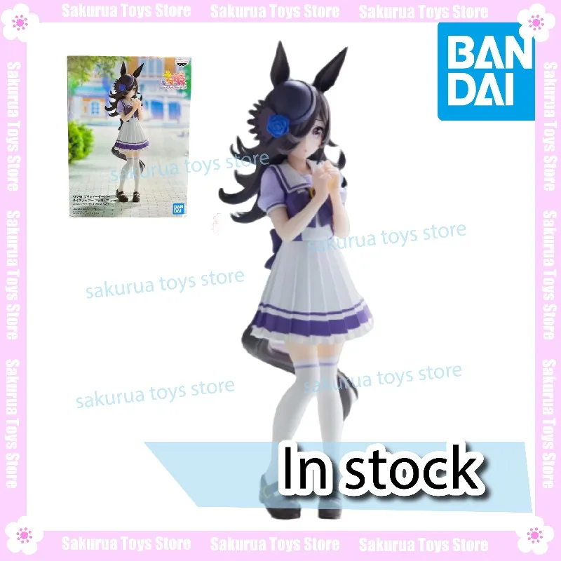 Em estoque, figura genuína de menina de corrida de cavalos Bandai brilha! Youjun menina banho de arroz animação brinquedos figura de ação coleção presentes