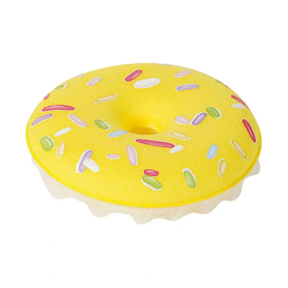 Dish Sponge with Suction Cup Long-lasting Dish Tool Donut Sponge Set with Suction Cup Non-scratch Cookware Brush Quick Drainage