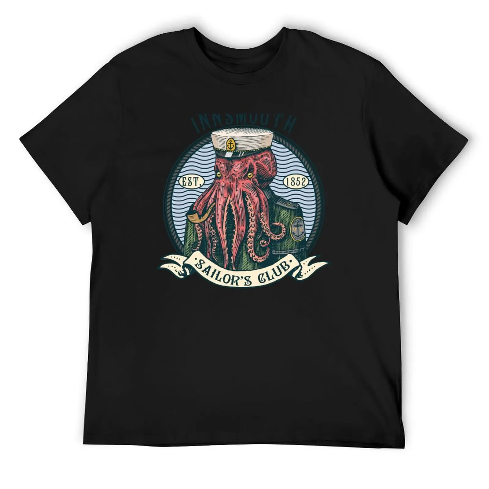 

The Shadow over Innsmouth Lovecraft Cthulhu Sailor T-Shirt summer top Short sleeve tee graphic tee shirt mens shirts graphic tee