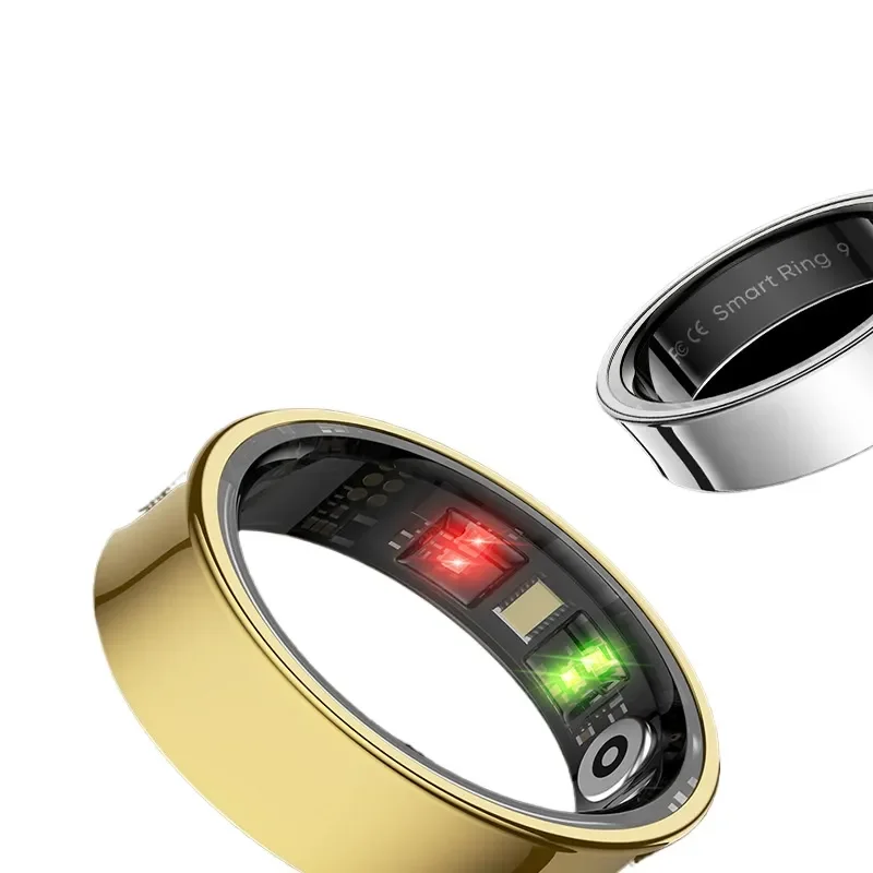 Smart Ring for Men Women Health Tracker Monitor Heart Rate Sleep Blood Oxygen Skin Temperature Gesture Control Jewelry