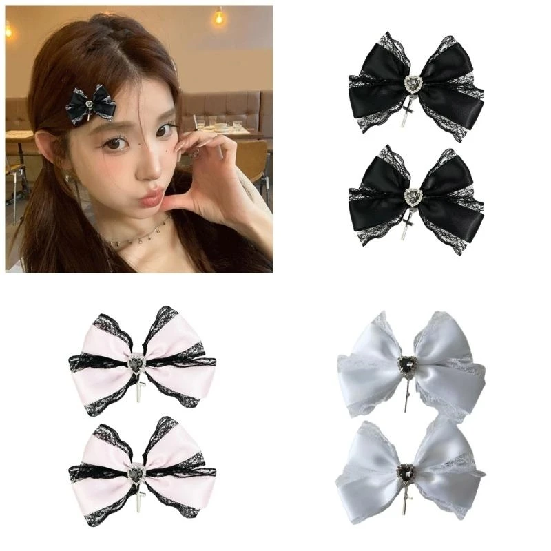 77HE LACE CRONSES HAIRCLIP DARK HAIR CLIP CLIP ADDER ALTERS HAIR CLIP CLIP