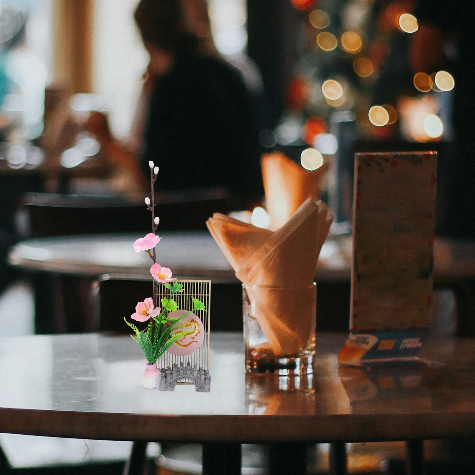 

Sushi Salmon Sashimi Platter Decor Artificial Flower Japanese Style Dish Ornament for Hotel Restaurant Food Photography