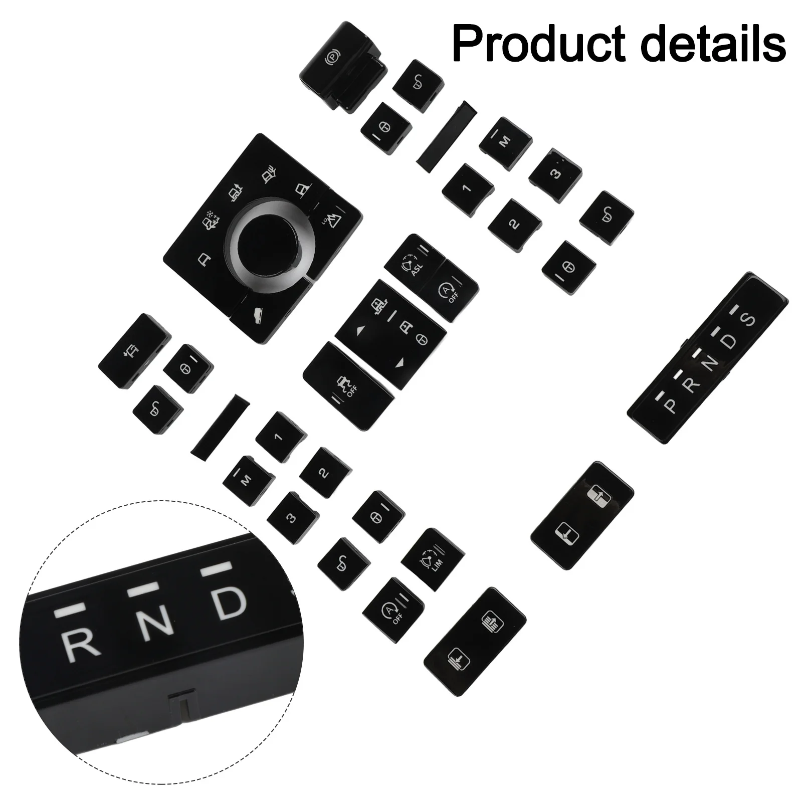 

Car Modification As Picture Shows Switch Button Cover Perfect Fit For Vehicle Plastic Material Stable And Reliable Performance