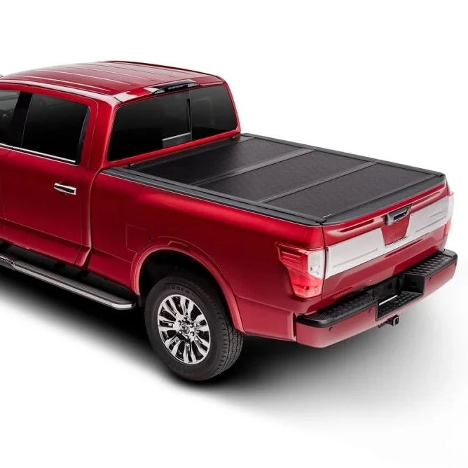 Low-Profile  Durable Aluminum Alloy Hard Tri-Fold Tonneau at Wholesale price Hard Tri-Fold Cover For Tundra 5ft/5.5ft/6.5ft