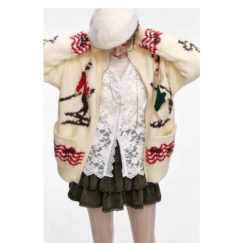 American White Layered Lace Shirt for Women 2025 Spring Autumn New Style High-end Chiffon Bottoming Shirt