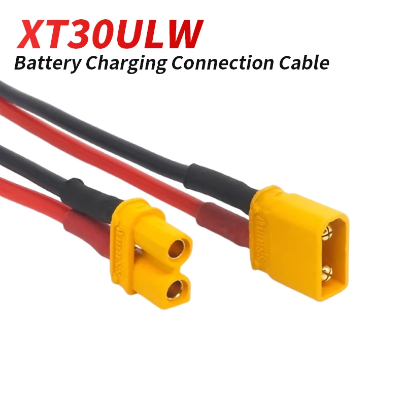 

XT30ULW-F Elbow Power Connector Wire XT30U Banana Plug Line Left/Right Outlet Drone Lithium Battery Charging Connection Cable