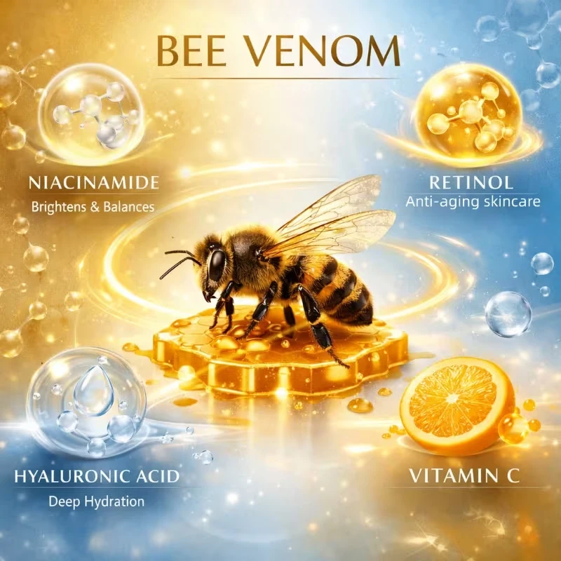 1 Stück/2 Stück/3 Stück Bienenvenom Straffende und Lifting-Pflegecreme zur Hautfeuchtigkeitsversorgung, Wirksam innerhalb einer Woche, spendet tiefgehend Feuchtigkeit und nährt die Haut, Geeignet für die Anwendung vor und nach dem Fitness- und Lauftraining an Armen, Bauch, Oberschenkeln und Gesäß, Verbessert die Hautelastizität, verbessert das Erscheinungsbild, Unisex – Detail 4