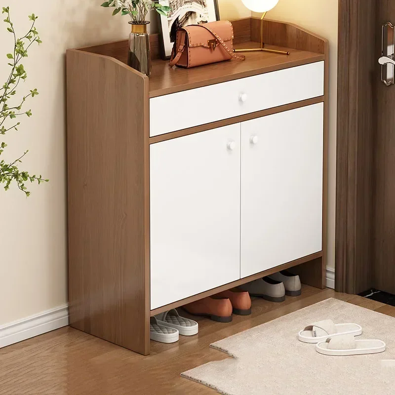 الشمال المنزلية تخزين رفوف الأحذية المنزلية الجرف غرفة المعيشة رفوف الأحذية خزائن المدخل Schoenen Opbergsysteem الأثاث #2