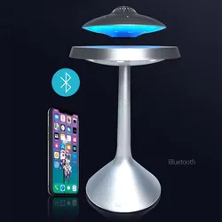 Levitating Speaker Magnetic UFO Speaker Super Cool Floating UFO Speaker Music Player with RGB Color Table Lamp