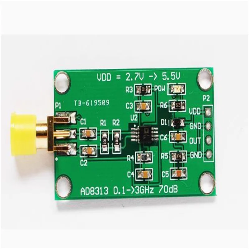 AD8313 0.1 GHz to 2.5GHz, 70 dB logarithmic detector/controller module