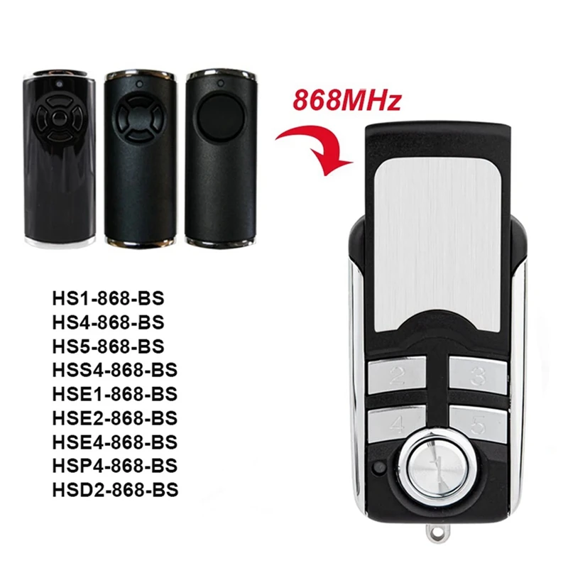 4 Button Garage Door Remote Control 868Mhz Gate Opener For HORMANN HSE2-868-BS HSE4-868-BS