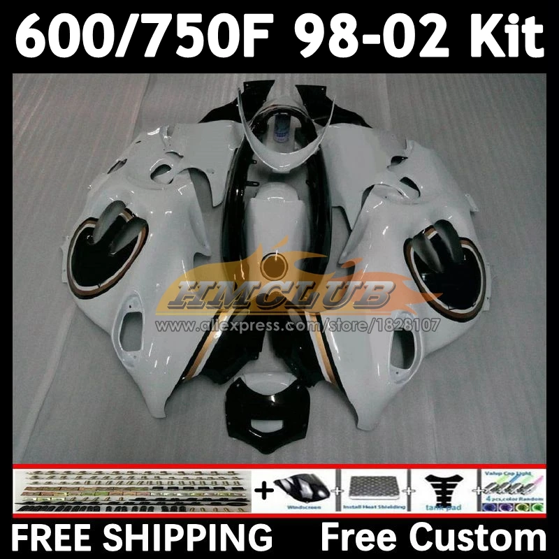 Body For SUZUKI KATANA GSXF 600 750 black lucky GSXF600 1998 1999 2000 2001 2002 24No.40 GSX750F GSXF750 98 99 00 01 02 Fairing