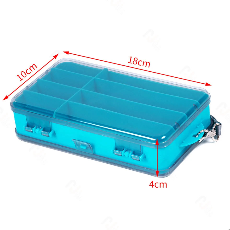 1pc Fishing Tackle box 13 Compartments Fishing Accessories Lure Hook Storage Case Double Sided Fishing Tool organizer boxes