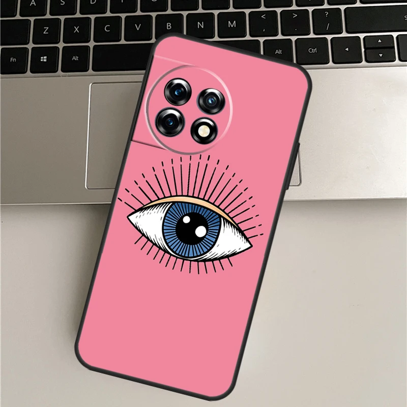 이블 아이 럭키 아이 블루 케이스, 원플러스 11, 10, 9 프로, 10T, 9RT, 에이스 프로, 원플러스 노드 2, 2T, N20, N10, CE, 2 라이트 커버